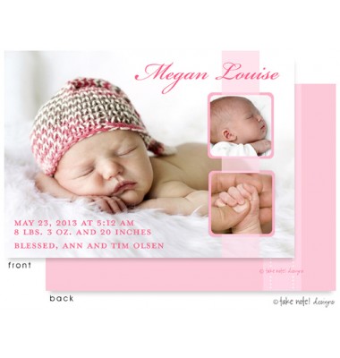 Birth Announcements, Megan Louise, take note! designs